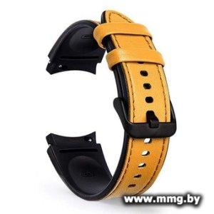 Ремешок Rumi Comfort гибридный для Samsung Galaxy Watch4/5/6 (20 мм, горчичный)