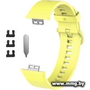 Ремешок Rumi силиконовый для Huawei Watch FIT, Watch FIT Elegant (желтый)