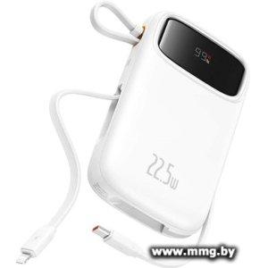 Baseus Qpow2 Dual-Cable Digital Display Fast Charge Power Bank 22.5W 20000mAh (белый) 663200393B