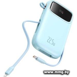 Baseus Qpow2 Dual-Cable Digital Display Fast Charge Power Bank 22.5W 10000mAh (голубой)