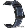 Ремешок Rumi кожаный Leather GT3 22 мм (океанский синий)