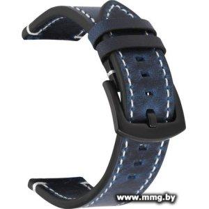 Купить Ремешок Rumi кожаный Leather GT3 22 мм (океанский синий) в Минске, доставка по Беларуси