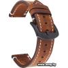 Ремешок Rumi кожаный Leather GT3 22 мм (темно-коричневый)