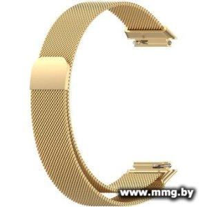 Браслет Rumi Milanese loop металлический для Huawei Band 7 (золотистый)