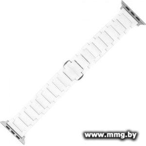 Браслет Rumi Ceramic для Apple Watch 38/40/41 мм (белый)