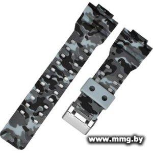 Ремешок Rumi GLS силиконовый для Casio G-Shock GA-110/GA-100/G-8900/GLS-100 (серый камуфляж)