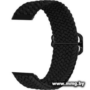 Ремешок Rumi Wick из плетеного нейлона для Huawei Band 7 (черный)