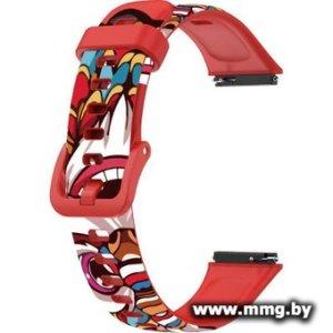 Купить Ремешок Rumi силиконовый для Huawei Band 7 Samurai cartoon в Минске, доставка по Беларуси