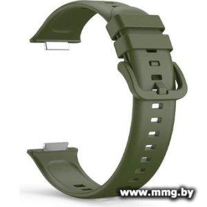 Купить Ремешок Rumi силиконовый для Huawei Watch FIT 2 (темно-зеленый) в Минске, доставка по Беларуси