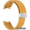 Ремешок Rumi Flex Buckle силиконовый для Samsung Galaxy Watch4/5/6 (20 мм, горчичный)