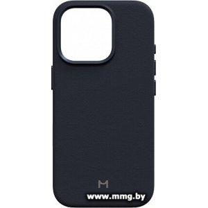 Чехол Magssory Eco Leather Case Blue для iPhone 16 Pro CLT028b