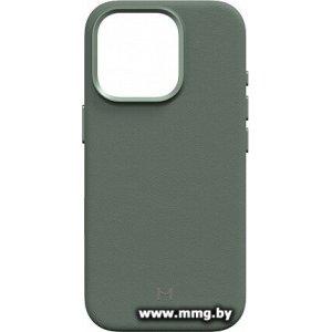 Чехол Magssory Eco Leather Case Khaki для iPhone 16 Pro CLT028k
