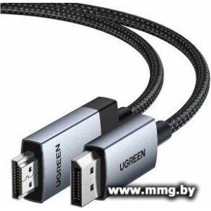 Кабель Ugreen DP119 25491 DisplayPort - HDMI (3 м, черный)
