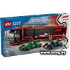 LEGO City 60445 Грузовик F1 с болидами RB20 и AMR24 F1