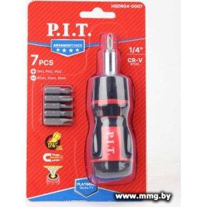 Набор отвертка с битами P.I.T. Advance HSDR04-0007 (7 предметов)