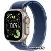 Apple Watch Ultra 3 LTE 49 мм (титановый корпус, природный/синий, нейлоновый ремешок размера M/L)