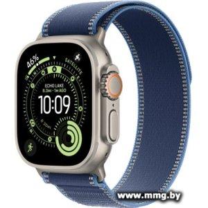 Apple Watch Ultra 3 LTE 49 мм (титановый корпус, природный/синий, нейлоновый ремешок размера M/L)