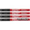 Маркер Milwaukee Inkzall 48223164 (4 шт, черный)