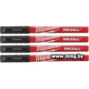 Маркер Milwaukee Inkzall 48223164 (4 шт, черный)