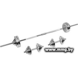 Набор гантелей с грифом для штанги Alpin DB-50кг