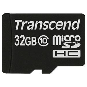 Transcend 32Gb MicroSD Card Class 10 +adapter