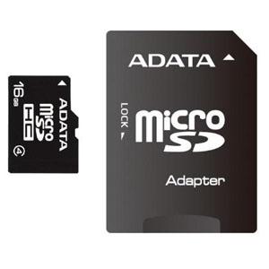 Купить A-Data 16Gb MicroSD Card Class 4 +adapter в Минске, доставка по Беларуси