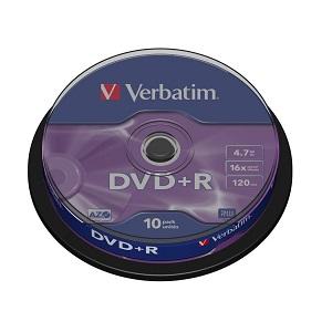Купить DVD/R Verbatim 4,7Gb 16x 10 spindel в Минске, доставка по Беларуси