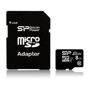 Купить SILICON POWER 8Gb MicroSD Card Class 10 UHS +adap в Минске, доставка по Беларуси