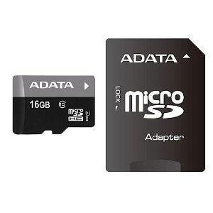 A-Data 16Gb MicroSD Card Class 10 UHS-I +adapter