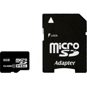 SmartBuy 8Gb MicroSD Card Class 10 +adapter SB8GBSDCL10-01
