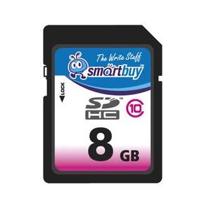 Smartbuy 8GB SDHC SecureDigital Card Class 10 SB8GBSDHCCL10