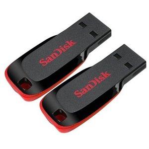 64GB SanDisk Cruzer Blade (черный/красный)