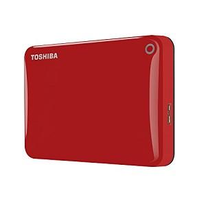 500GB Toshiba Canvio Connect II Red