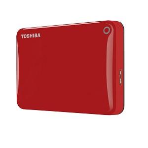 Купить 1000Gb Toshiba Canvio Connect II Red HDTC810ER3AA в Минске, доставка по Беларуси