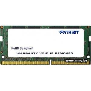 Купить SODIMM-DDR4 4GB PC4-17000 Patriot PSD44G213381S в Минске, доставка по Беларуси