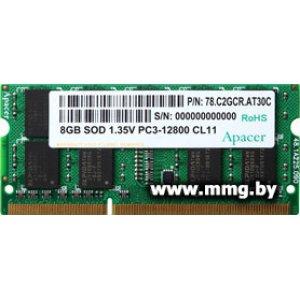 Купить SODIMM-DDR3 4GB PC3-12800 Apacer AS04GFA60CATBGC в Минске, доставка по Беларуси