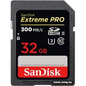 Купить SanDisk 32Gb SD Card Class 10 ExtremePro 300 MBs в Минске, доставка по Беларуси