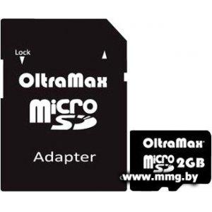 OltraMax 2Gb MicroSD OM002GCSD Card +adapter