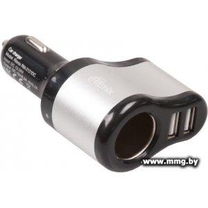 Купить Автозарядка Ritmix RM-2121DC (черный/серебристый) в Минске, доставка по Беларуси