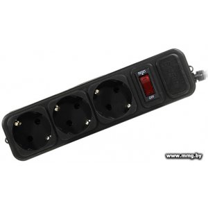 ExeGate 3 розетки, 1.8 м, черный (SP-3-1.8B) EX221176RUS