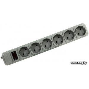 ExeGate 6 розеток, 1.8 м, серый (SP-6-1.8G)