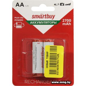 Купить Аккумулятор Smartbuy SBBR-2A02BL2700 (1шт) в Минске, доставка по Беларуси