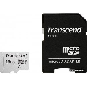 Transcend 16Gb 300S MicroSDHC TS16GUSD300S-A (с адаптером)