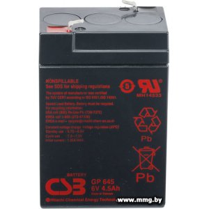 Купить CSB GP645 (6В/4.5 А·ч) в Минске, доставка по Беларуси