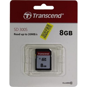 Купить Transcend 8Gb 300S SDHC I Clase 10 (TS8GSDC300S) в Минске, доставка по Беларуси