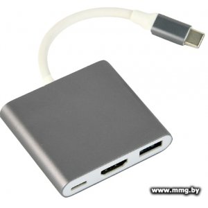 Купить Адаптер Cablexpert A-CM-HDMIF-02-SG (серый) в Минске, доставка по Беларуси