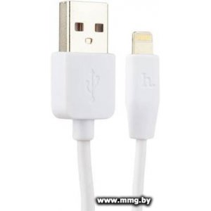 Купить Кабель Hoco X1 Lightning (2м, белый) в Минске, доставка по Беларуси