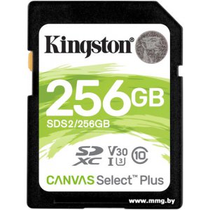 Купить Kingston 256GB SDXC Canvas Select Plus (SDS2/256GB) в Минске, доставка по Беларуси