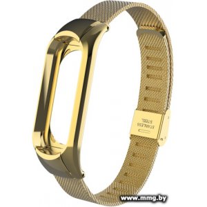 Купить Браслет Xiaomi миланский сетчатый Mi Band 3 (золотистый) в Минске, доставка по Беларуси