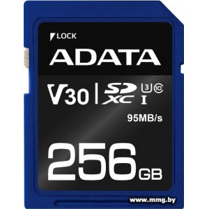 Купить ADATA 256GB SDXC Premier Pro ASDX256GUI3V30S-R в Минске, доставка по Беларуси